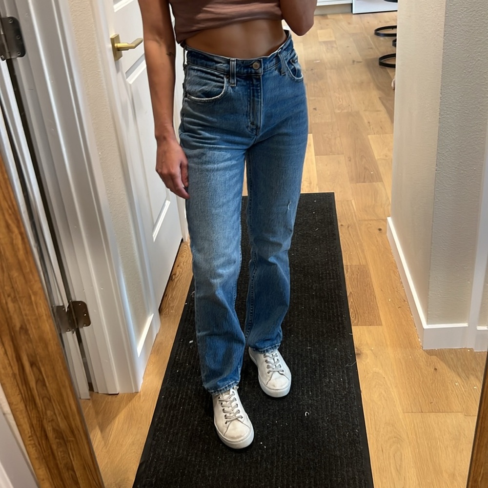 Abercrombie & Fitch the 90s straight Ultra High Rise size 25 petite or 0 short